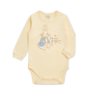 格紋比得長袖側開包屁衣 (美麗諾羊毛布)