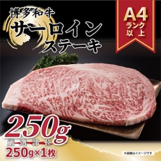 博多和牛サーロインステーキ　250g[250g×1枚]全12回