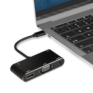 Sily Type-C HDMI/5合一擴展塢 USB3.0傳輸擴充HUB集線器 多功能HUB轉接器 轉接線投影機筆電擴展塢
