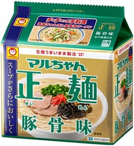 マルちゃん マルちゃん正麺 豚骨味 ５食パック 89g×5食×6個