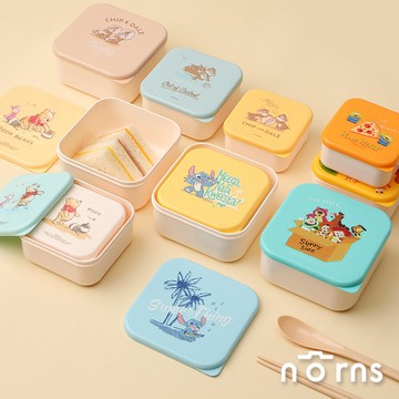 迪士尼3 Size保鮮盒組- Norns Original Design 史迪奇 奇奇蒂蒂 小熊維尼 玩具總動員 三眼怪 3size可微波便當盒三件組