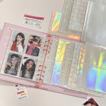 【娜恩小舖】低價９９元免運/A5活頁收納袋 卡冊補充頁 活頁卡冊 4格卡冊 卡冊內頁  明星小卡   收納卡冊（出清）