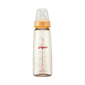 pigeon 貝親 一般口徑奶瓶  240ml  1瓶  橘色
