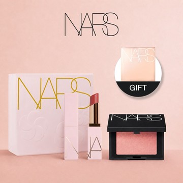 【NARS】七夕獨家禮盒❤激情過後嫩唇膏+迷你炫色腮紅 贈化妝鏡 獅子座禮物 七夕 情人節禮物