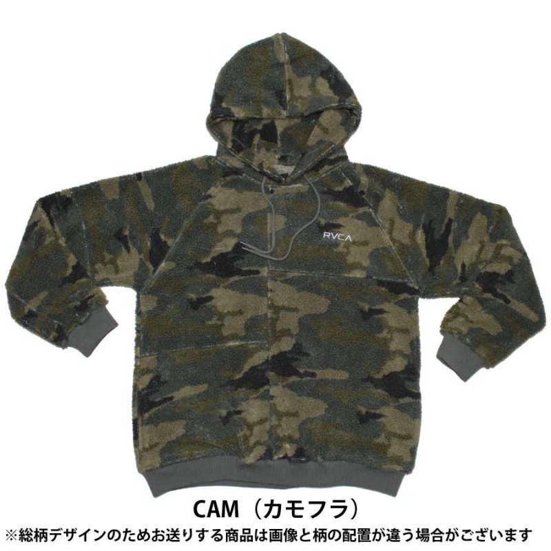 新品 RVCA 迷彩柄パーカー