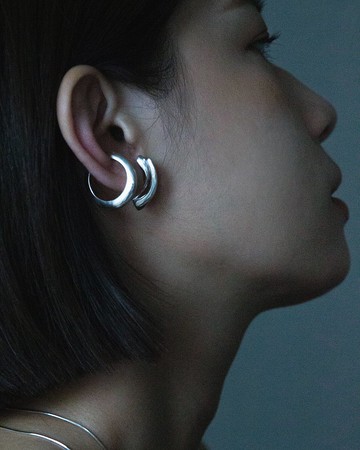 Silver -  RING | EAR CUFF - 兩用純銀戒指耳扣