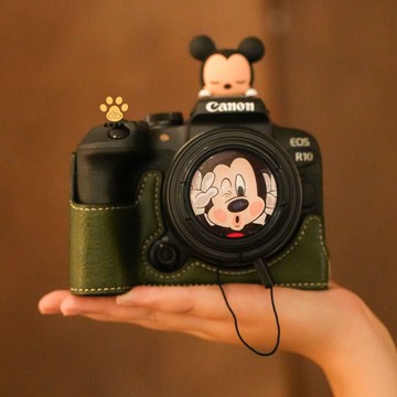 適用于佳能R10相機R50 保護套 R7配件R100微單R8 底座 包R6二代 皮套 【不是相機！是相機配件】