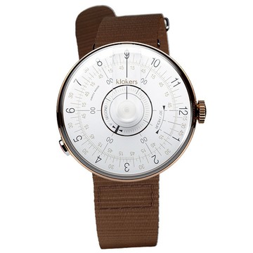 klokers｜KLOK-08-D1 白軸-尼龍單圈錶帶_錶徑39mm