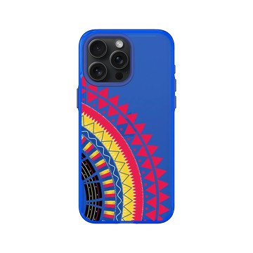 iPhone 15 Pro Max Clear 激光藍 - 花生騷 WasangShow - 虹彩布裙