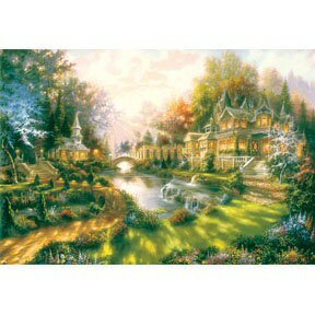 HM - 畫作系列-森林小屋(6) 1000片夜光拼圖 HM1000-103