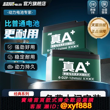 {公司貨 可打統編}超威真A+48V鉛酸蓄電池二輪電動車電瓶免費上門安裝以舊換新