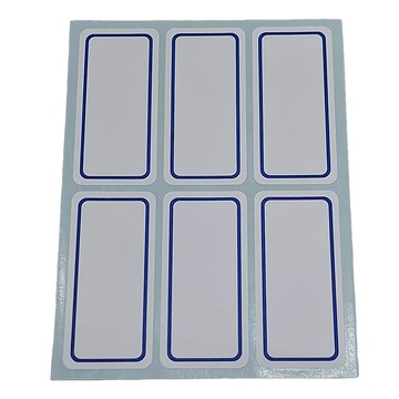 華麗牌 自黏性標籤 WL-1016 53 x 25mm  藍框  1800個  1盒