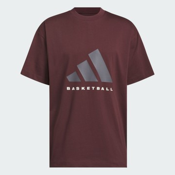 Adidas 愛迪達 Adi Bb Tee JD6128 男女 T恤 運動上衣 休閒短袖 暗紅 純棉