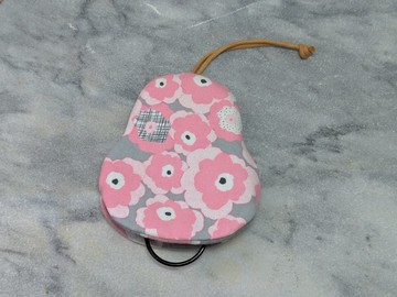 粉繁花 梨型鑰匙包【k181212】