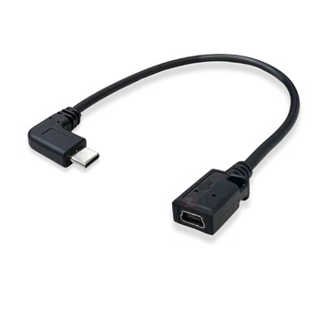 ZIYA USB Cable 充電數據線 USB-C L頭 公 轉 Mini 母 隨身款