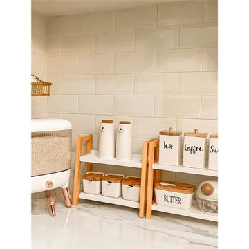 百十來方廚房調料置物架臺面多功能調味廚具用品收納架多層竹木