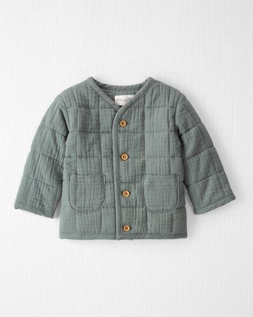 Baby Organic Cotton Gauze Quilted Jacket
