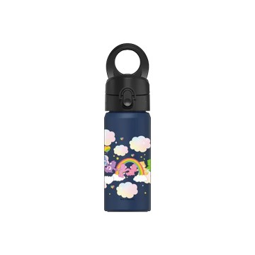 磁吸水壺 AquaStand 不鏽鋼 480cc - 無吸管 子夜藍 - Care Bears - 手牽手