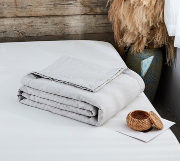 亞麻夏涼被 手工縫製 清爽吸汗透氣不粘身 可洗 可客製 雅灰