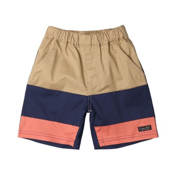 akachan honpo - 色塊褲-淺卡其色