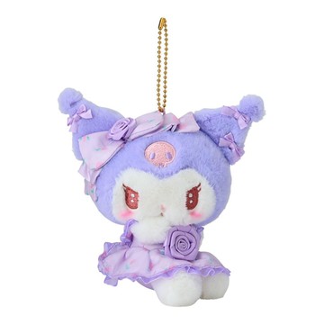 【震撼精品百貨】酷洛米_Kuromi~Sanrio 日本SANRIO三麗鷗 酷洛米絨毛玩偶吊飾-玫瑰系列*01891