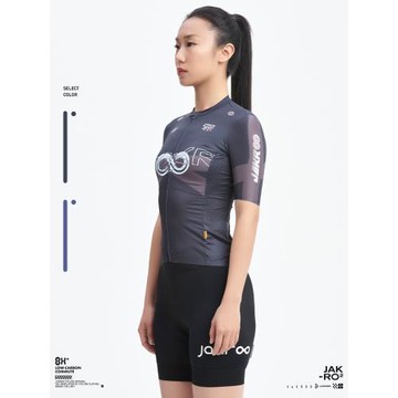 捷酷新款無限女士短袖 透氣修身冰感防曬進階騎行服裝備上衣
