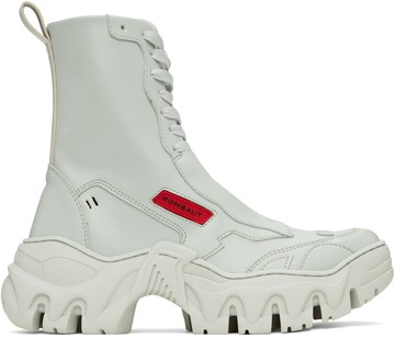 Rombaut SSENSE 独家发售灰色 Boccaccio II 踝靴