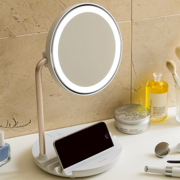 Festino LED Fan Mirror 柔光微風化妝鏡 白