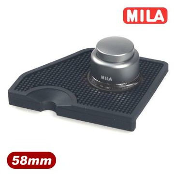 MILA 平衡彈壓填壓器(整平器)58mm黑 加贈梯柱咖啡填壓墊