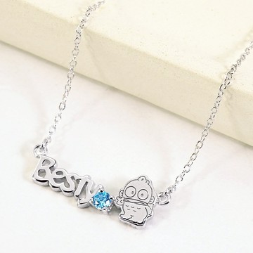 【STORY故事銀飾】Hangyodon&Me系列-人魚漢頓訂製字母純銀項鍊