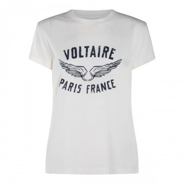 Zadig & Voltaire - White Cotton T-shirt M