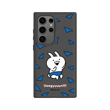 Galaxy S24 Ultra SolidSuit 黑 - Usagyuuun 小突兔 - 率性藍褲褲