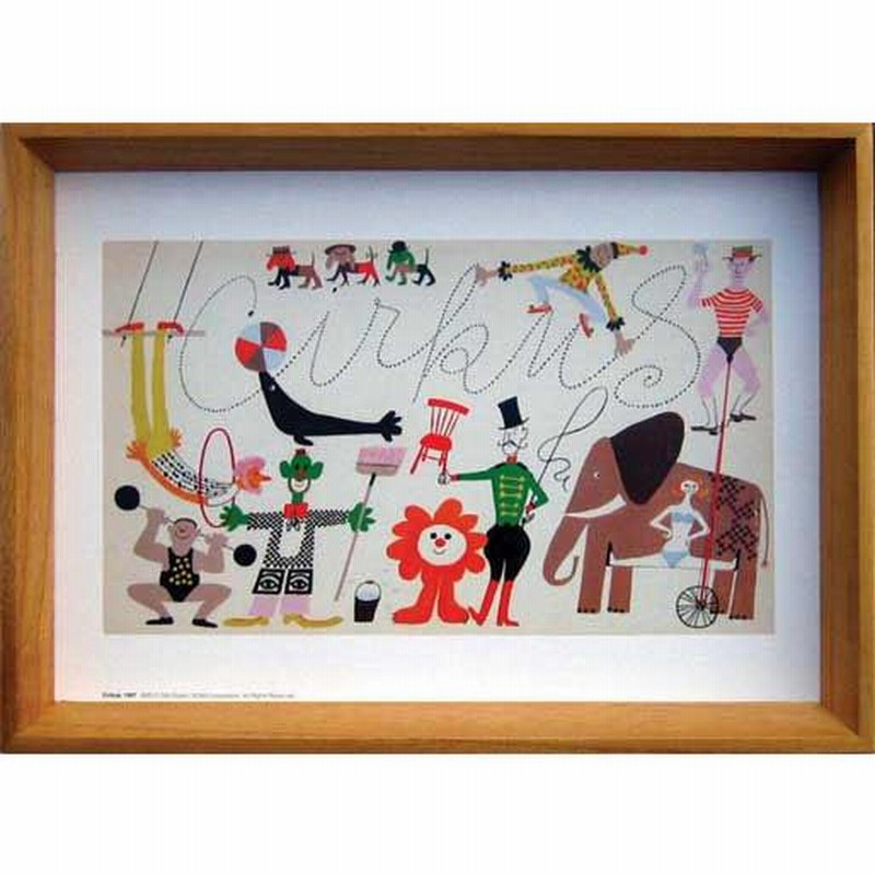 数量限定SALE 絵画 1957 サーカス エクセル Cirkus,1957(オーレ Eksell Olle 額縁