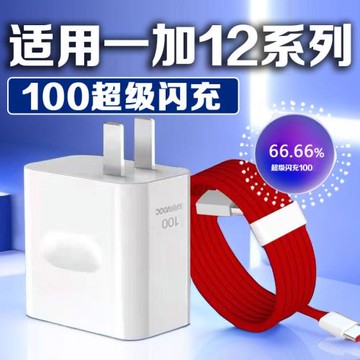 適用一加12充電器100超級閃充oppo一加12充電頭One Plus12充電插頭閃充頭一加12充電套裝加長2米線