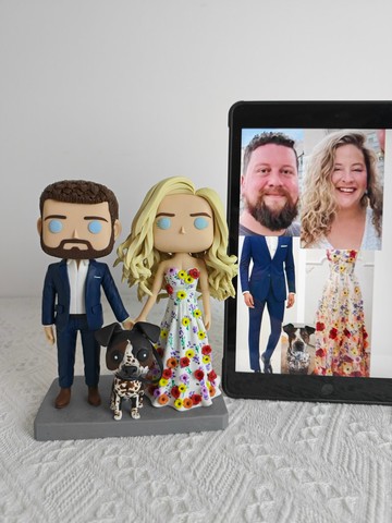 客製化3D人像公仔 訂製手工Funko Pop情侶父母夫妻結婚週年禮物