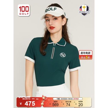 RyderCup萊德杯高爾夫女裝短袖夏季時尚輕薄透氣運動翻領polo衫
