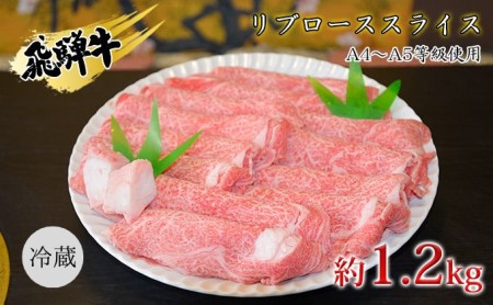 飛騨牛リブローススライス約1.2kg（A4～A5等級使用）