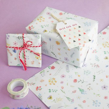 花卉漫遊 - 2K包裝紙