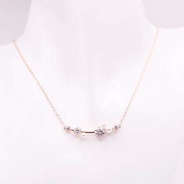 SWAROVSKI 施華洛世奇 Constella 珍珠項鏈 鍍玫瑰金色