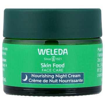 Weleda, 肌膚之食面部護理，滋養晚霜，1.3 液量盎司（40 毫升）