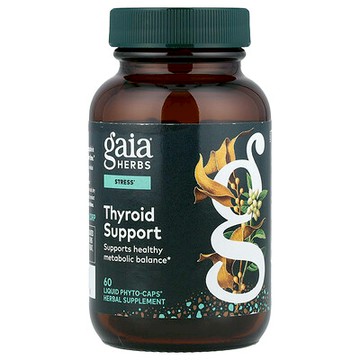 Gaia Herbs, 甲狀腺幫助，60 粒液體 Phyto-Caps® 膠囊