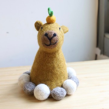 羊毛出在羊山上 羊毛出在羊山上 羊毛氈 玩偶 水豚君