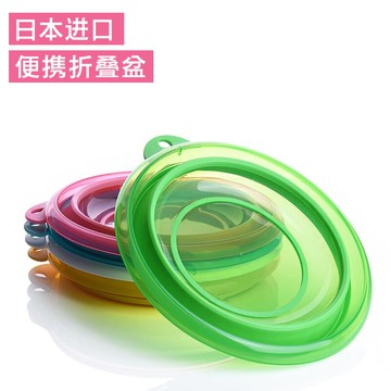 小號便攜式伸縮嬰兒寶寶戶外旅游旅行洗臉pp硅膠壓縮儲存可折疊盆