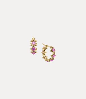 Vivienne Westwood Warwick Earrings Gold-purple-cz Gold-purple-cz Women