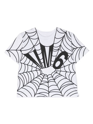 MM6 Maison Margiela Kids - logo-print short-sleeve T-shirt - kids - Cotton - 6 yrs - White