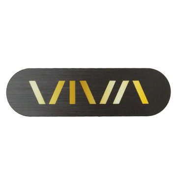 GOGORO2 前飾板  黑髮絲金字  1個