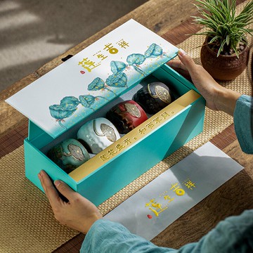 陶瓷茶杯粗陶窯變主人杯品茗杯單杯禮盒裝國潮商務禮品節日伴手禮