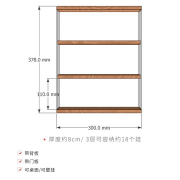 模型展示盒 公仔展示盒 壓克力展示盒 壓克力盲盒收納展示架泡泡瑪特popmart防塵罩室內Molly掛牆展示櫃『TY7068』