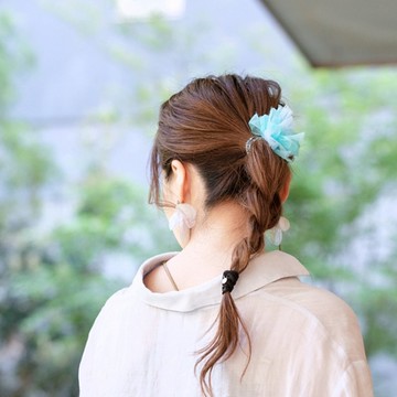 彩繪咲編髮圈 | 水藍