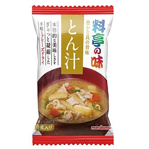 マルコメ フリーズドライ 料亭の味 とん汁 即席味噌汁 1食×10個